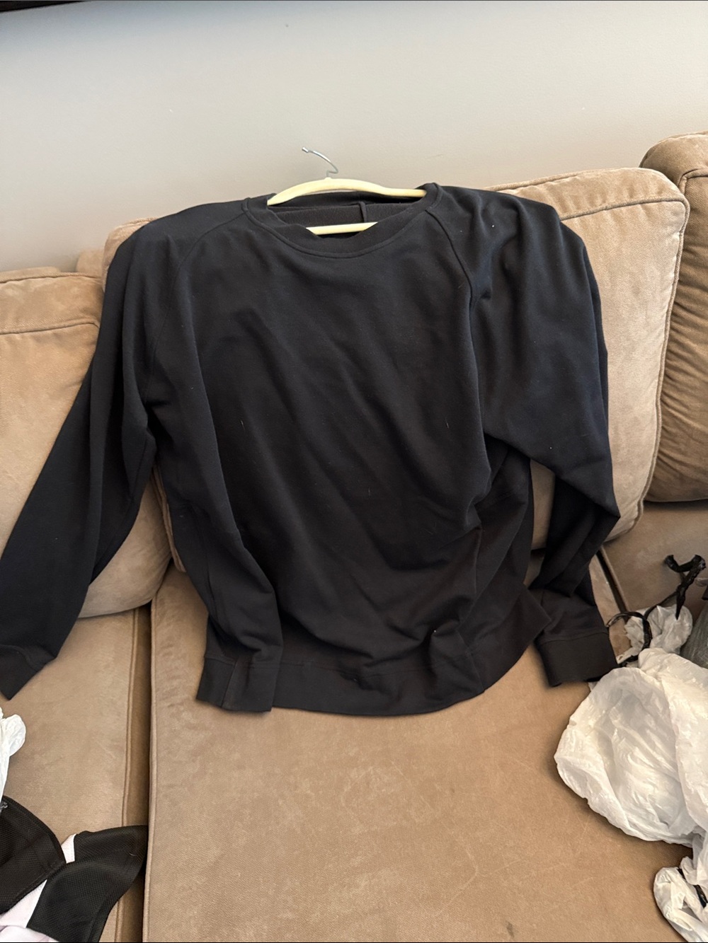 lululemon athletica Black Men’s Crewneck Sweatshirt